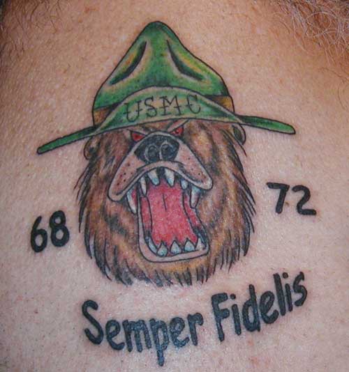 DI Bear Tattoo