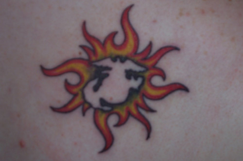 Fire and EGA, and Once A Marine Tattoo