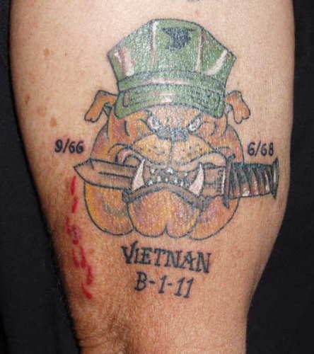 USMC Bulldog Tattoo