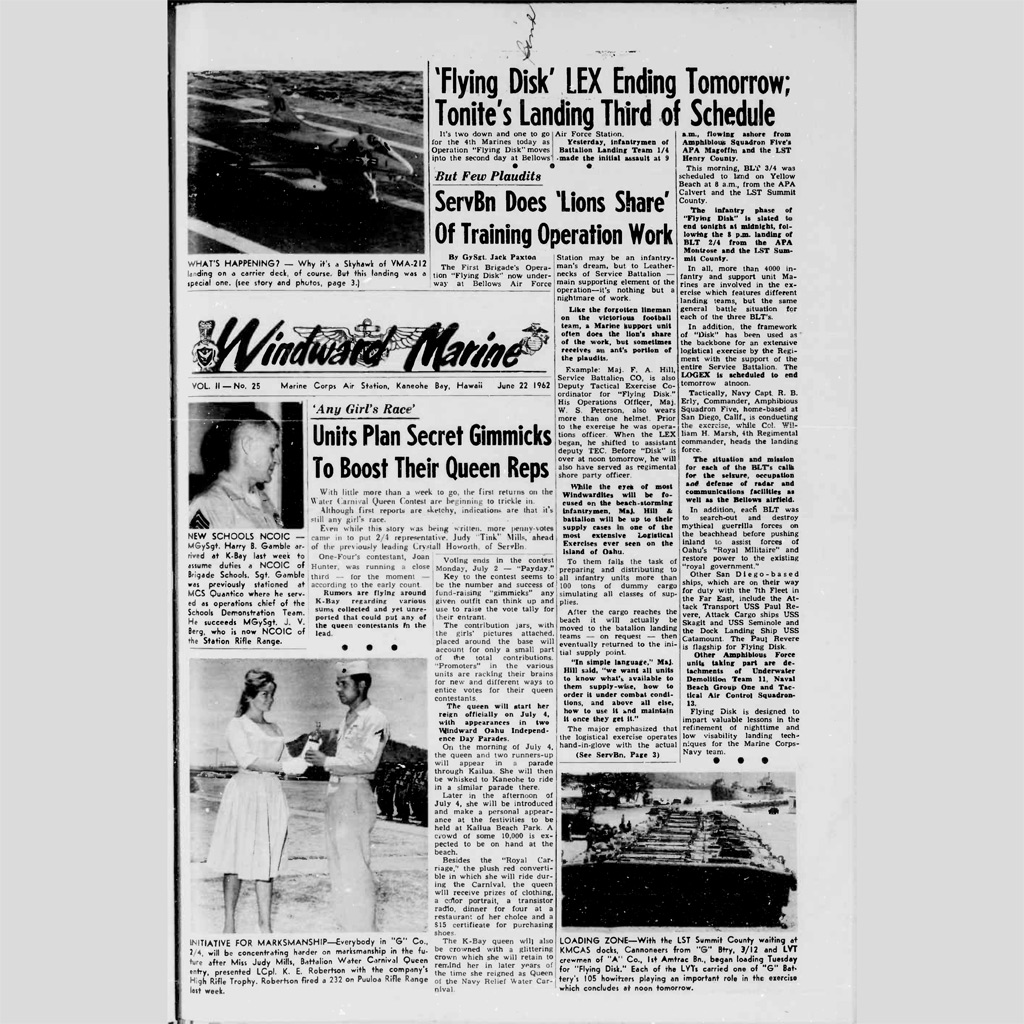 Windward Marine 22 June 1962