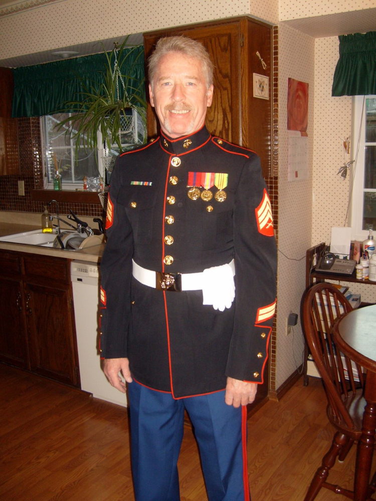 Phil Coffman Marine in dress blues