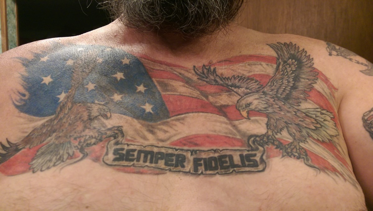 Semper Fi Tattoo On Chest