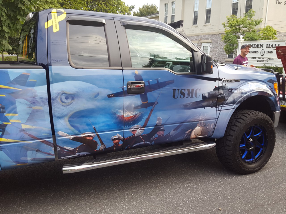 A Marine F-150 Truck