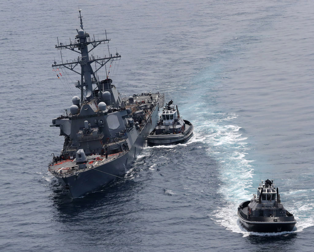 Fitzgerald crew’s ‘heroic efforts’ saved their ship from sinking, admiral says