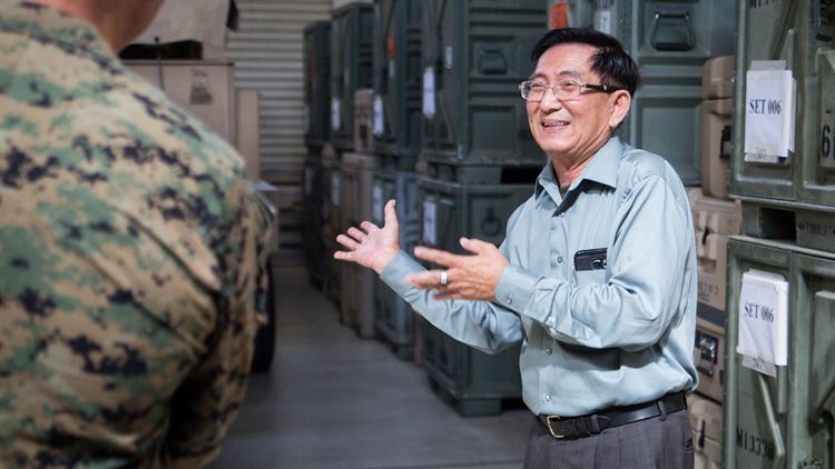 FORMER INTERPRETER VISITS UNIT 51 YEARS LATER